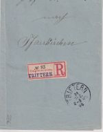 Bayern - Triftern 1898 Rückschein n. Pfarrkirchen