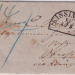 Bayern/Preussen - Kissingen 4/5 HKS Portobrief (Damenformat) n. Oberstein 1859
