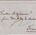 Bayern/Thurn&Taxis - Erlangen 22/2 HKS 12 Kr. Portobrief n. FFM ca. 1858