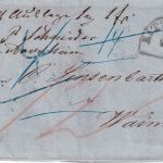 Bayern/Thurn&Taxis - Kitzingen 9/4 HKS Auslagenbrief n. Weimar 1856
