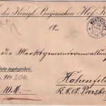 Bayern - München 1 P.P. 1913 Wertbrief/Königliche Angelegenheit (Hof-Kasse"