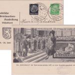 DR - Düsseldorf Rheinische Briefmarken-Ausst. 5 Pfg. Privatganzsache SST 1936