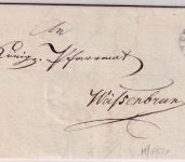 Bayern - Zeitlitz 26/9 Fingerhut-K1 Dienstbrief Weißenhorn - Weißenbrunn 1841