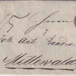 Bayern - Weissenburg 19/9 Fingerhut-K1 Portobrief n. Mittenwald 1834
