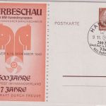 DR - Hannover 300 Jahre Staatl. Post 3 Pfg. Privatganzsache SST 1940