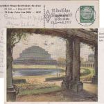 DR - Breslau 12. Dt. Sängerbundesfest 6 Pfg. Privatganzsache Masch.-SST 1937