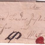 Bayern - Saal 131/10 Fingerhut-K1 Portobrief Kelheim - Mittenwald ca. 1840