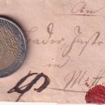 Bayern - Saal 131/10 Fingerhut-K1 Portobrief Kelheim - Mittenwald ca. 1840