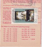 DDR - 50 Pfg. Kunstausstellung Einzahlungsauftrag Calbitz/Oschatz 21.7.89