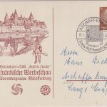 DR - Aschaffenburg 1. Mainfränkische Werbeschau 3 Pfg. Privat-Ganzsache SST 1939
