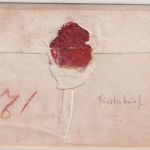 Bayern/Th&T - Aschaffenburg 29/8 roter Fingerhut-K1 Portobrief n. Erbach ca.1840