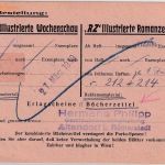 Sudetenland - Altendorf ü. Römerstadt Landpost-Ra2 Bücherzettel n. Wien 25.3.39