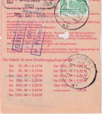 DDR - 80+10 Pfg. Aufbau/klein Einzahlungsauftrag Möschwitz/Plauen 9.10.89