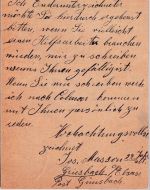 DR - Colmar Metzeral Bahnpost Zug 2171 Ganzsache Griesbach - Colmar 1914