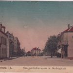 Frankreich/Lothringen - Saarburg Saargemünder Str. Marktplatz farb. AK 1918