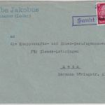 Dt. Bes. Lothringen - Sankt Privat Not-Ra1 20. AUG 41 Brief Ronmhofen - Metz