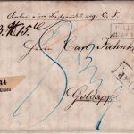 Preussen - Pillau 21/6 Ra2 Paketbegleitbrief n. Goldapp 1862 - mit Inhalt