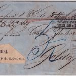 Preussen - Königsberg Stadt-Post 3 Ra3 Paketbegleitbrief n. Goldap 1866