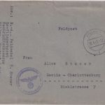DR - Pillau 1941 Feldpostbrief (Seefliegerhorstkommandantur) n. Berlin