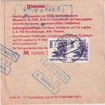 DDR/VGO - 3x200 Pfg. Bauwerke Einzahlungsauftrag Bachfeld/Sonneberg 10.9.90
