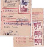 DDR/VGO - 200 Pfg. Bauwerke ua. Einzahlungsauftrag Oberrohn/Bad Salzungen 3.9.90