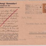 DR - 3 Pfg. Ebert Privat-GA Globig Reise- u. Versandbuchhandlung Leipzig 1931