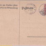 DR - Wittenberg Invokavit Luther-Feier 1 1/4 M. Privatganzsache Masch.SST 1922