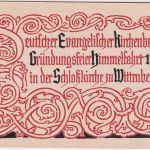 DR - Wittenberg Invokavit Luther-Feier 75 Pfg. Privatganzsache Masch.SST 1922
