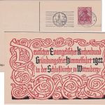 DR - Wittenberg Invokavit Luther-Feier 75 Pfg. Privatganzsache Masch.SST 1922
