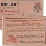 DR - 3 Pfg. Germania Privatganzsache Mühlberg Versandhaus Berlin - Eglfing 1912