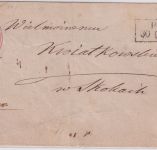 Preussen - 1 Sgr. Friedr. Wilhelm Ganzsache/Brief Ra2 Posen 30/9 n. Skockack