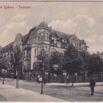 Polen/Pommern - Stettin Kolberg Parkhotel sw-AK Bahnpost Colberg Belgard ca.1918