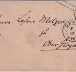 Preussen - 1 Sgr. Adler Ganzsache/Brief K2 Oppeln 8/4 67 n. Oberglogau
