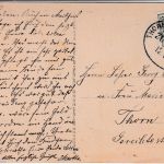 Polen/Westpreussen - Marienwerder sw-AK Bahnpost Thorn Marienburg Zug 506 1912