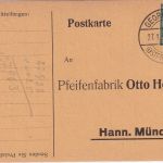 DR - 6 Pfg. Hindenburg GA-Ausschnitt Karte Georgsheil - Hann. Münden 1938