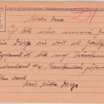 DR - 6 Pfg. Ostarbeiter Ganzsache Antwortteil/Nachsendeantrag Trautenau 5.4.45