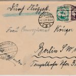 Danzig - 40+60 Pfg. Flugpostausg. Luftpostbrief Danzig 5 - Berlin 1921