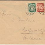 Danzig - 5+10 Pfg. Wappen/Rollenzähnung u.a. Brief n. Greifswald 7.3.37 Zensur