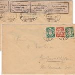 Danzig - 5+10 Pfg. Wappen/Rollenzähnung u.a. Brief n. Greifswald 7.3.37 Zensur