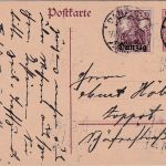 Danzig - 15 Pfg. Germania/Überdruck + Zusatz Langfuhr - Zoppot 30.12.20