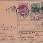 LP Belgien - 5 C. Germania Ganzsache+Zusatz n. HOLLAND/Tarnadresse ! 1915