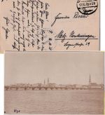 Postgebiet Ob.Ost - Gruppenfunkenstation 536 Feldpostkarte (AK Riga) 1918 n Metz