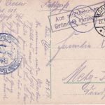Postgebiet ObOst - Libau 1917 Feldpostkarte n. Metz Zensur-K1 "P.Ü.H.168"
