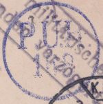 Postgebiet ObOst - Libau 1917 Feldpostkarte n. Metz Zensur-K1 "P.Ü.H.168"
