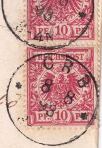 DR - 2x10 Pfg. Krone/Adler Brief n. ITALIEN K1 Orb - Pous D'Alpago 8.8.93