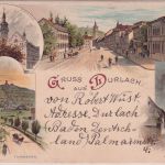 DR - Durlach 1904 Mehrbild-Farblitho n. CHINA (Syfang)