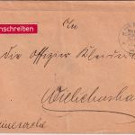 DP China - Kais. Deutsche Marine-Schiffspost No.38 Marinesache/Brief 1904