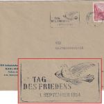 DDR - Karl Marx Stadt 1954 Tag des Friedens Masch.werbestempel Brief n. Leipzig