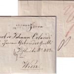 Bayern/Österreich - Augsburg 22. JUL 1822 Grenzfrankobrief n. Wien