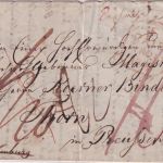 England/Niederlande/Preussen - Norwich 1842 Portobrief n. Thorn ü. Rotterdam